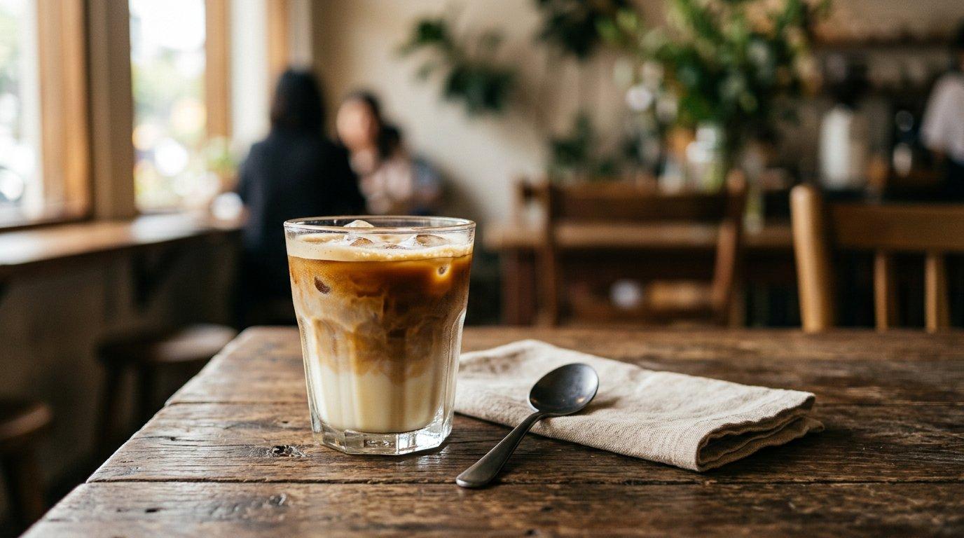 Suasana nyaman di dalam kedai kopi